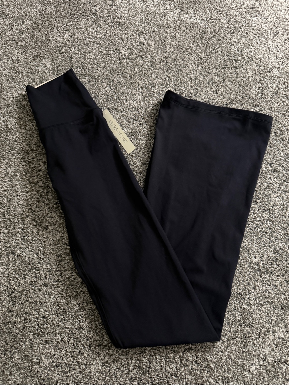 Ultra Flirt Women’s Black Wide-Leg Yoga Pants